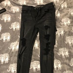American Eagle Black Jeans Size 6